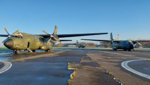 Three transall aircraft