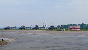 Vier Airbus Helikopter Typ H125