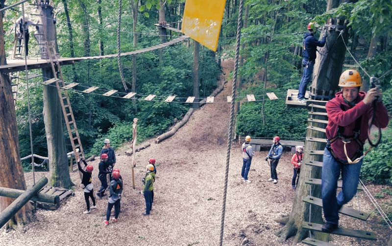 Foto Klettergarten Mitarbeitendenveranstaltung