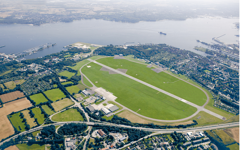 Luftaufnahme vom Flughafen