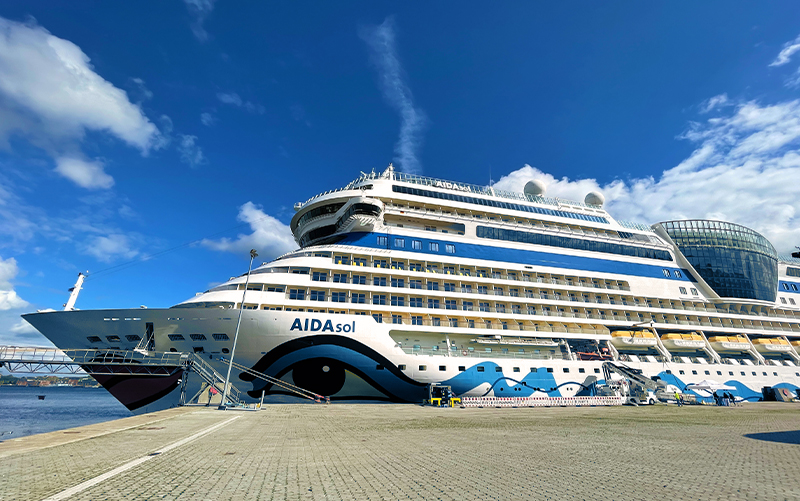 Cruise ship at Ostseekai