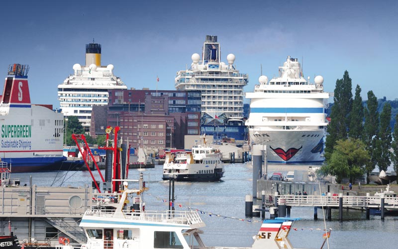 Kieler Innenstadt Hafen