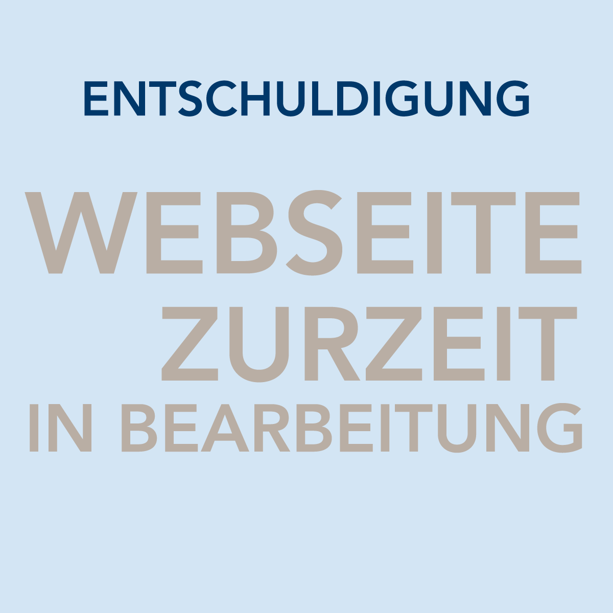 Entschuldigung. Website zurzeit in Bearbeitung.