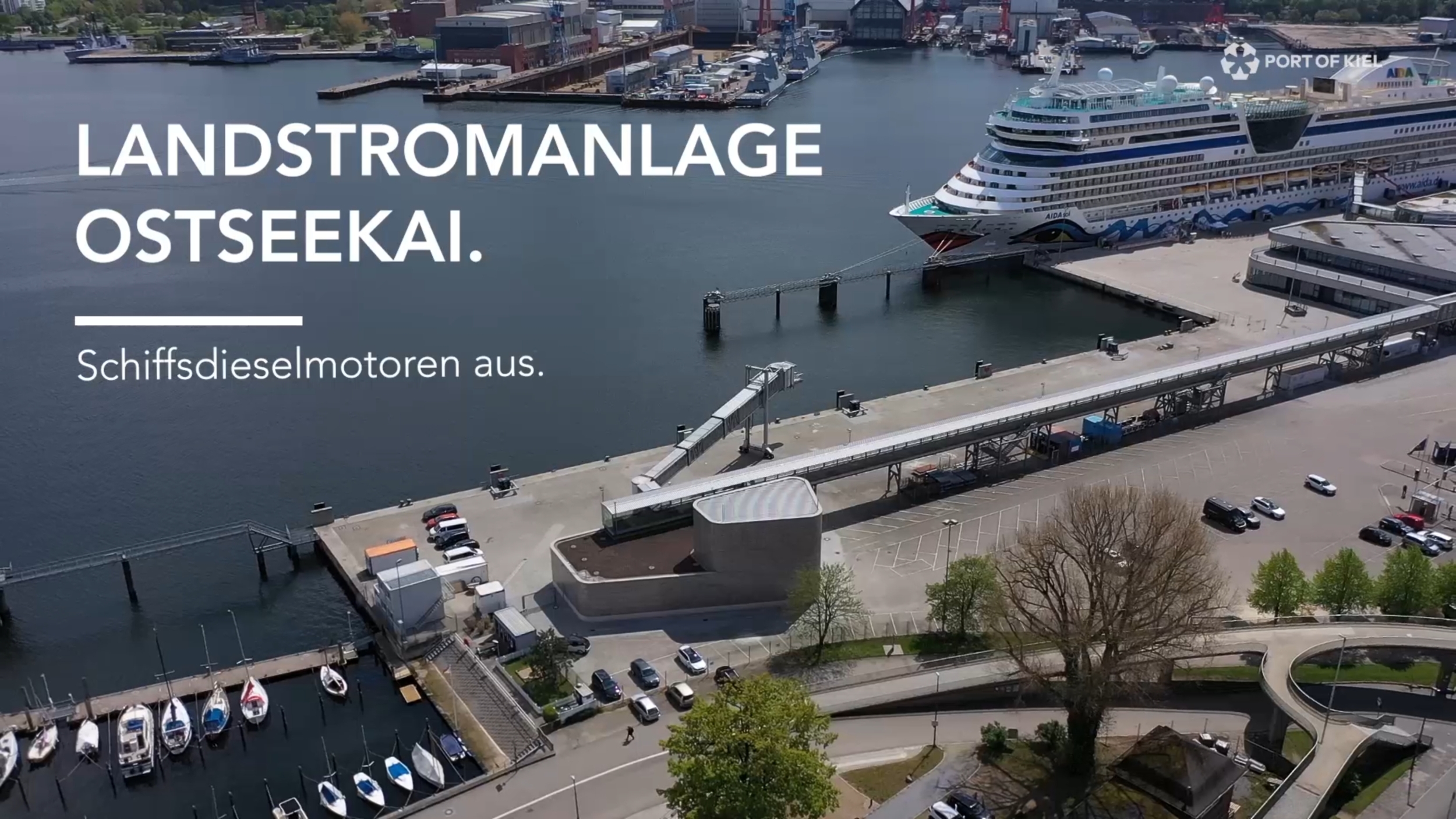 Hier klicken, um das Video zur Landstromanlage Ostseekai anzuschauen